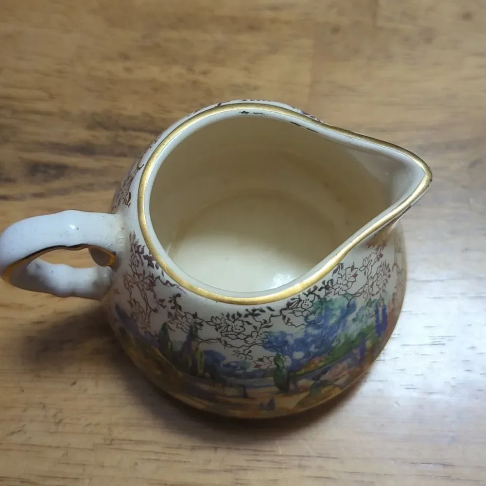 Lancaster & Sandland Vintage Multicolor English Ware England Creamer Pitcher